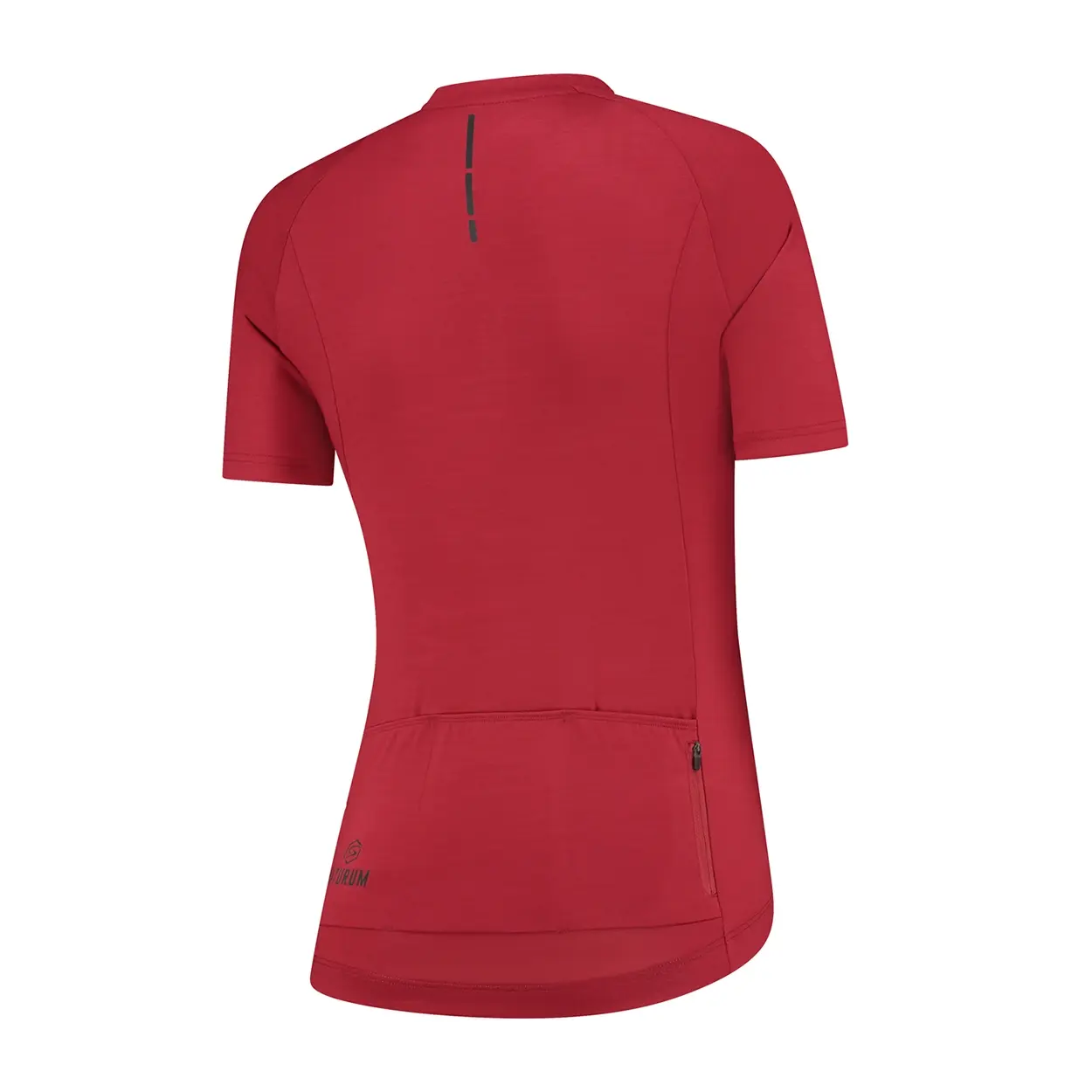 FUTURUM ROSA Merino Fietsshirt Korte Mouwen Rood Dames