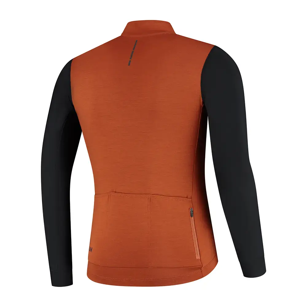 FUTURUM JORIS PRO Merino Fietsshirt Lange Mouwen Oranje Heren