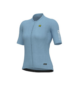 Ale R-EV1 Silver Cooling Fietsshirt Korte Mouwen Lichtblauw Dames