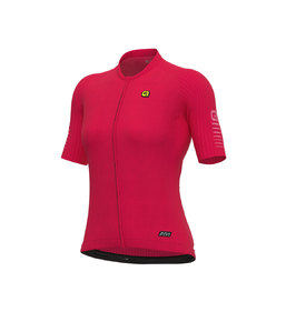 Ale R-EV1 Silver Cooling Fietsshirt Korte Mouwen Rood Dames