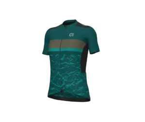 Ale Off-Road Gravel Earth Fietsshirt Korte Mouwen Groen Dames