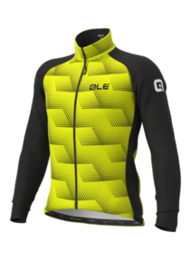 Ale Solid Sharp Fietsjack Zwart/Fluo Geel Heren