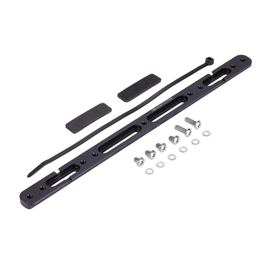BBB Cycling BBC-120 AdaptRail Montagesysteem voor Bidonhouders Mat Zwart 302mm