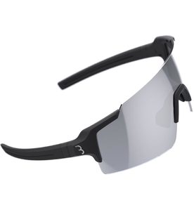 BBB Cycling BSG-70 FullView Sport Zonnebril HC Smoke Silver Mirror Lens Mat Zwart