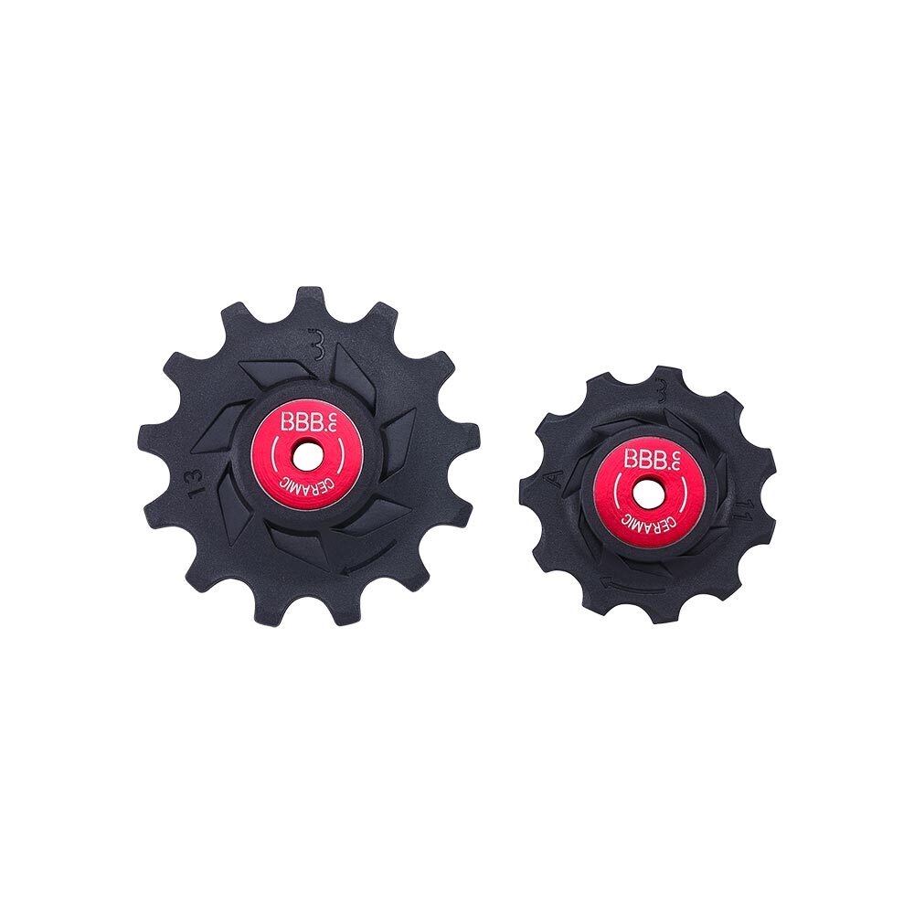 BBB Cycling RollerBoys BDP-18 Ceramic Derailleurwieltjes GRX Zwart 11 Speed