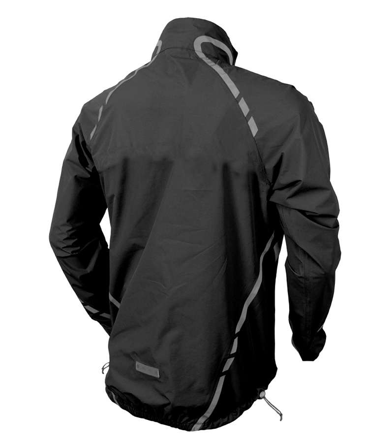 Wowow Commuter Fietsjack Zwart/Reflecterend Zilver