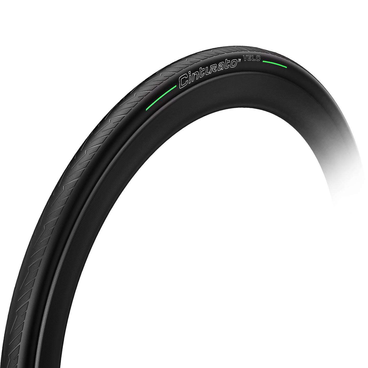 Pirelli Cinturato Velo TLR Racefiets Band Zwart/Groen