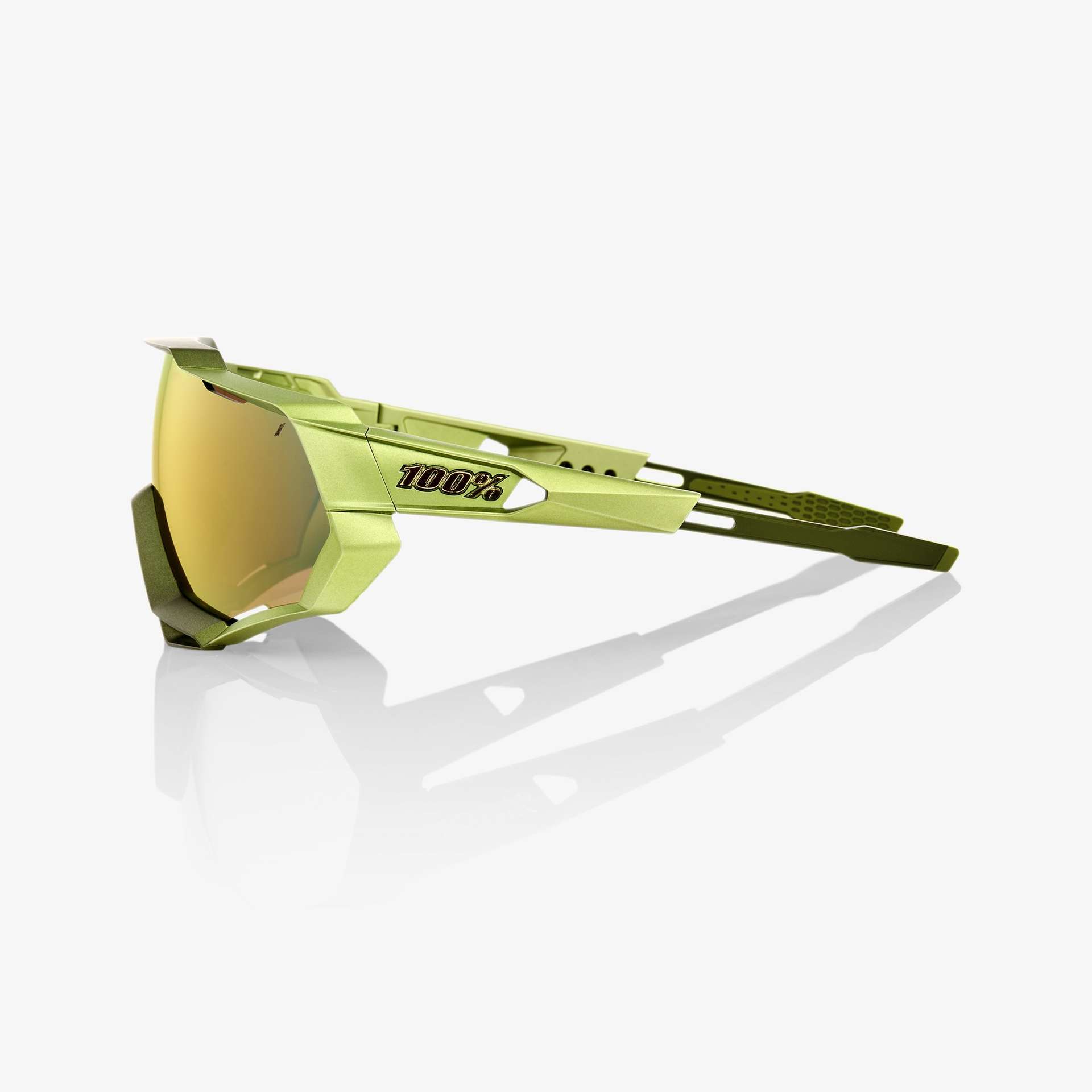 100% Speedtrap Sport Zonnebril Mat Metallic Viperidae met Bronze Multilayer