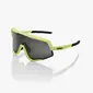 100% Glendale Sport Zonnebril Soft Tact Neon Geel met Smoke Lens