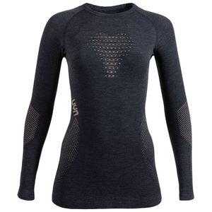 UYN Fusyon Cashmere Thermoshirt Lange Mouwen Zwart/Grijs Dames