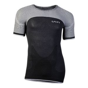 UYN Running Alpha Hardloopshirt Korte Mouwen Zwart/Wit/Grijs Heren