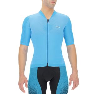 UYN Airwing Fietsshirt Korte Mouwen Turquoise/Zwart Heren