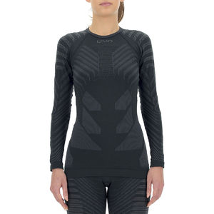 UYN Resilyon Thermoshirt Lange Mouwen Round Neck Zwart/Antraciet Dames