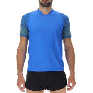 UYN Exceleration OW Aernet Hardloopshirt Korte Mouwen Blauw/Groen Heren