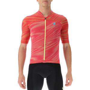 UYN Wave OW Fietsshirt Korte Mouwen Rood/Roze Heren