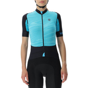 UYN Allroad OW Fietsshirt Korte Mouwen Blauw/Zwart Dames