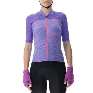 UYN Wave OW Fietsshirt Korte Mouwen Paars/Roze Dames