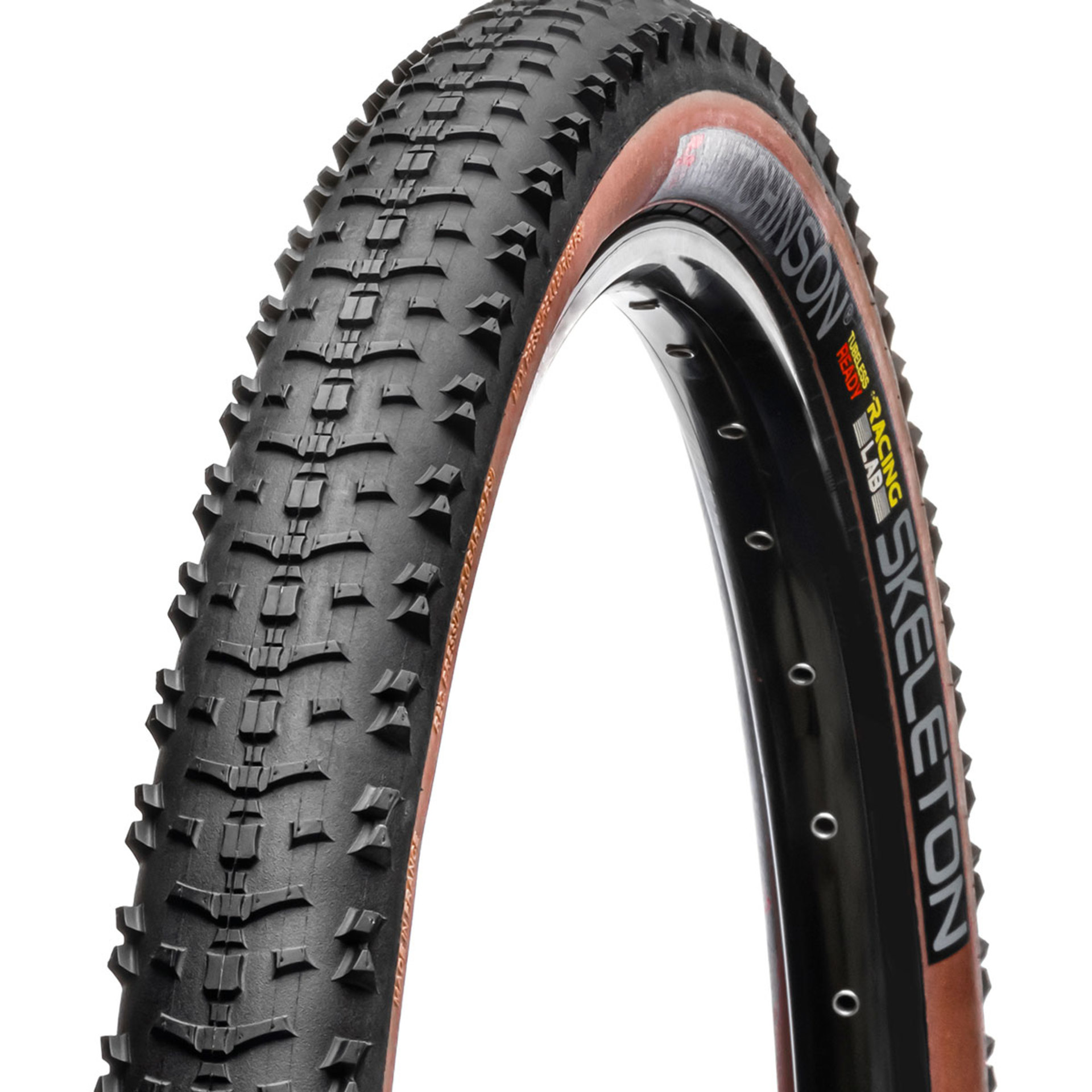 Hutchinson Skeleton Rlab TLR MTB Vouwband Zwart/Bruin