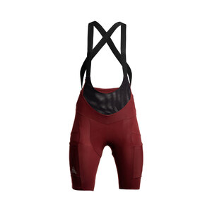 7mesh WK3 Cargo Fietsbroek Kort Donkerrood Dames