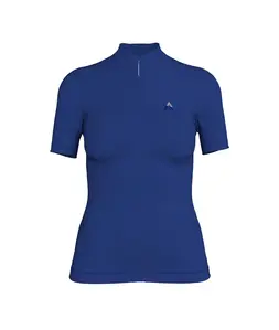 7mesh Ashlu Merino Fietsshirt Korte Mouwen Blauw Dames