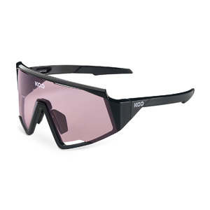 KOO SPECTRO Sport Zonnebril Zwart met Photochromic Pink Lens