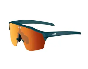 KOO ALIBI Sport Zonnebril Mat Donkerblauw met Photochromic Red Mirror Lens