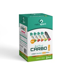 Natusport Real Fruit Carbo Gel Variety Pack 10 stuks