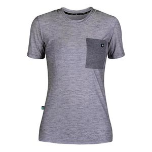 Biehler Gravel Fietsshirt Korte Mouwen Grijs/Melange Dames