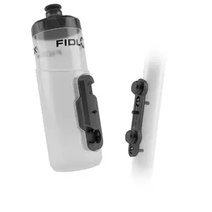 Fidlock Twist Bidon 600ml Zwart/Transparant met Bike Base Bevestiging