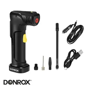 Donrox Ride A922 Compressor Bandenpomp Auto Inclusief Powerbank Zwart