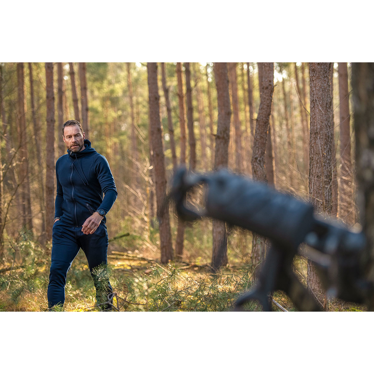 Woolpan Endless Merino Hoodie Dark Blue