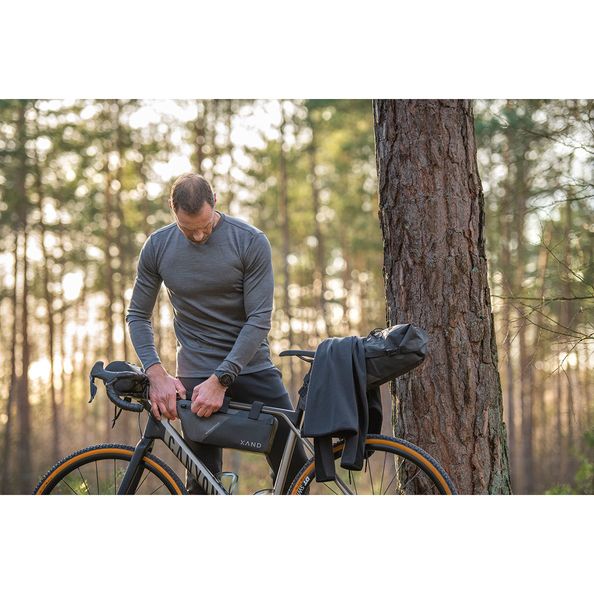 Woolpan Endless Merino Long Sleeve T-Shirt Grey Melange
