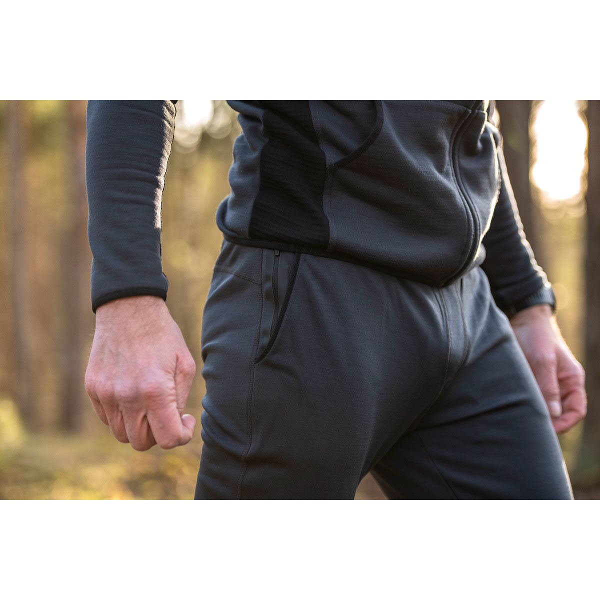 Woolpan Endless Merino Pants Dark Grey