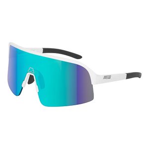 ppeeqq Model-I P R O Photochromic Fietsbril Mat Wit met Blauwe Lens