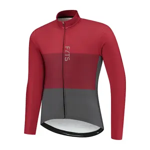 FYTS SNL Thermo Fietsshirt Lange Mouwen Rood Heren