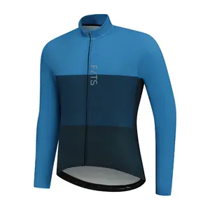 FYTS SNL Thermo Fietsshirt Lange Mouwen Blauw Heren