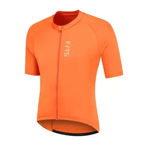 FYTS SNLR Fietsshirt Korte Mouwen Oranje Heren