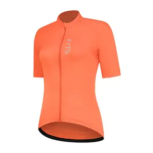 FYTS SNLR Fietsshirt Korte Mouwen Oranje Dames