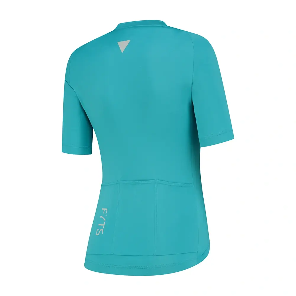 FYTS SNLR Fietsshirt Korte Mouwen Blauw/Groen Dames