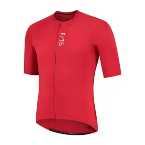 FYTS SNLST Fietsshirt Korte Mouwen Rood Heren