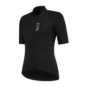 FYTS SNLST Fietsshirt Korte Mouwen Zwart Dames