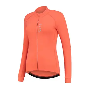 FYTS SNLST Thermo Fietsshirt Lange Mouwen Roze/Oranje Dames