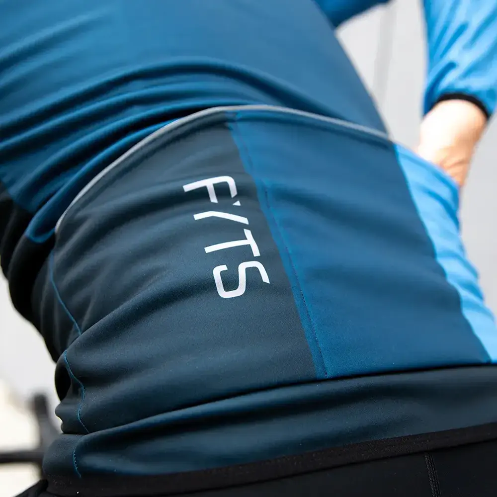 FYTS SNLR Winter Fietsjack Thermo Donkerblauw Heren