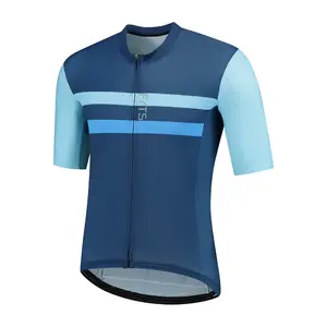 FYTS SNLR Fietsshirt Korte Mouwen Blauw/Lichtblauw Heren