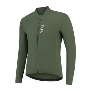 FYTS SNLST Thermo Fietsshirt Lange Mouwen Donkergroen Heren