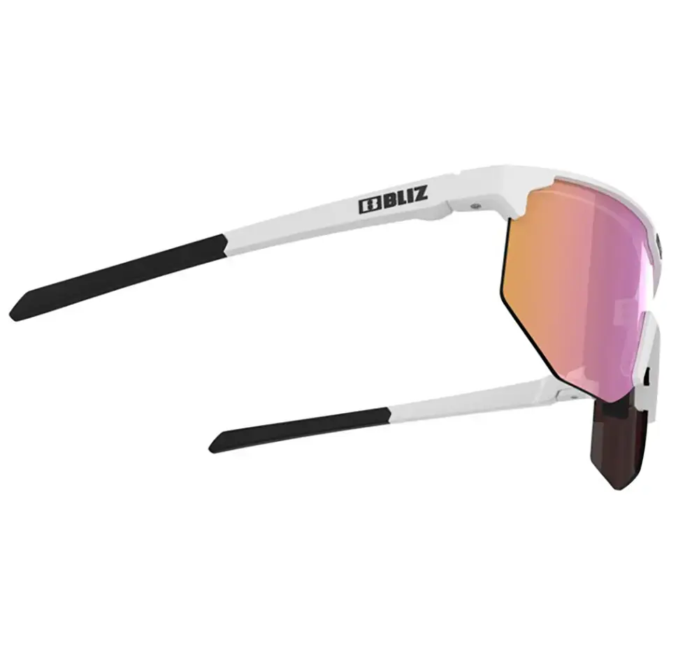 Bliz Hero Sport Zonnebril Mat Wit met Pink Multi Lens