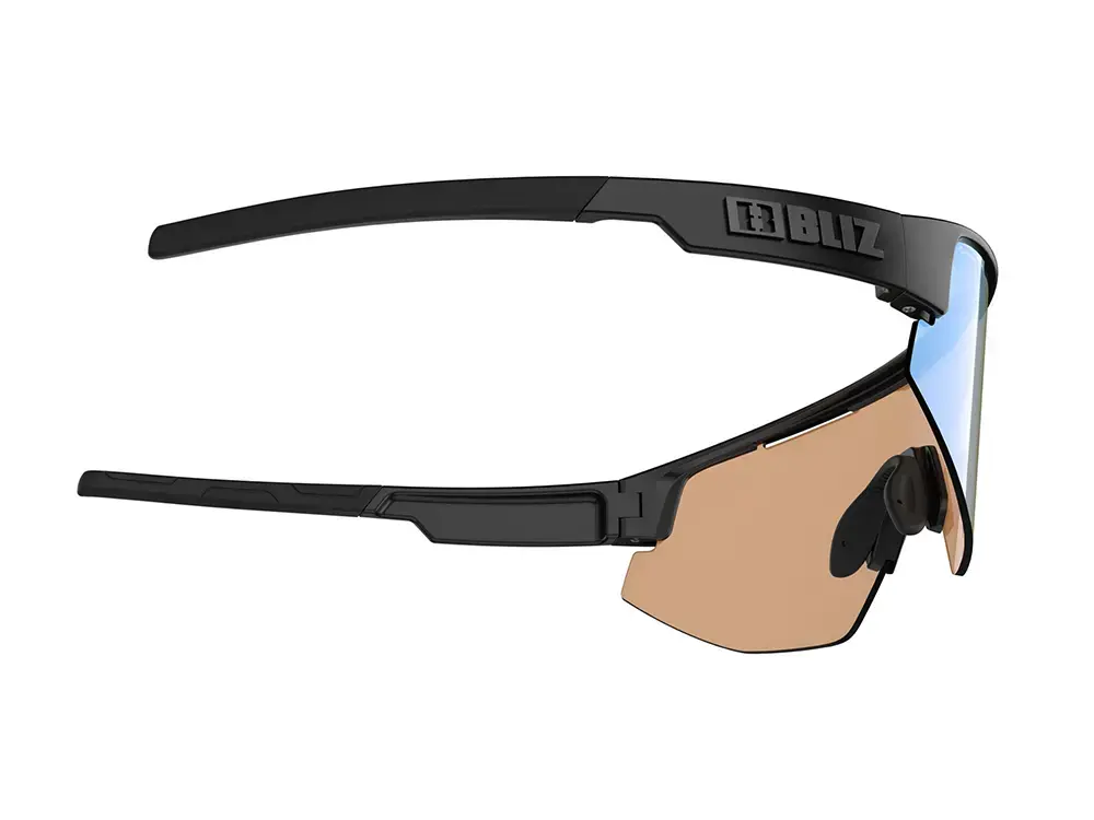 Bliz Matrix Sport Zonnebril Mat Zwart met Orange/Blue Multi Lens
