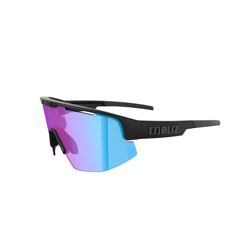 Bliz Matrix Small Sport Zonnebril Mat Zwart met Violet/Blue Multi Lens