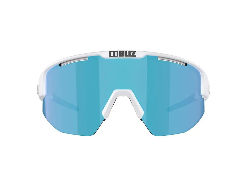 Bliz Matrix Small Sport Zonnebril Mat Wit met Blue Multi Lens
