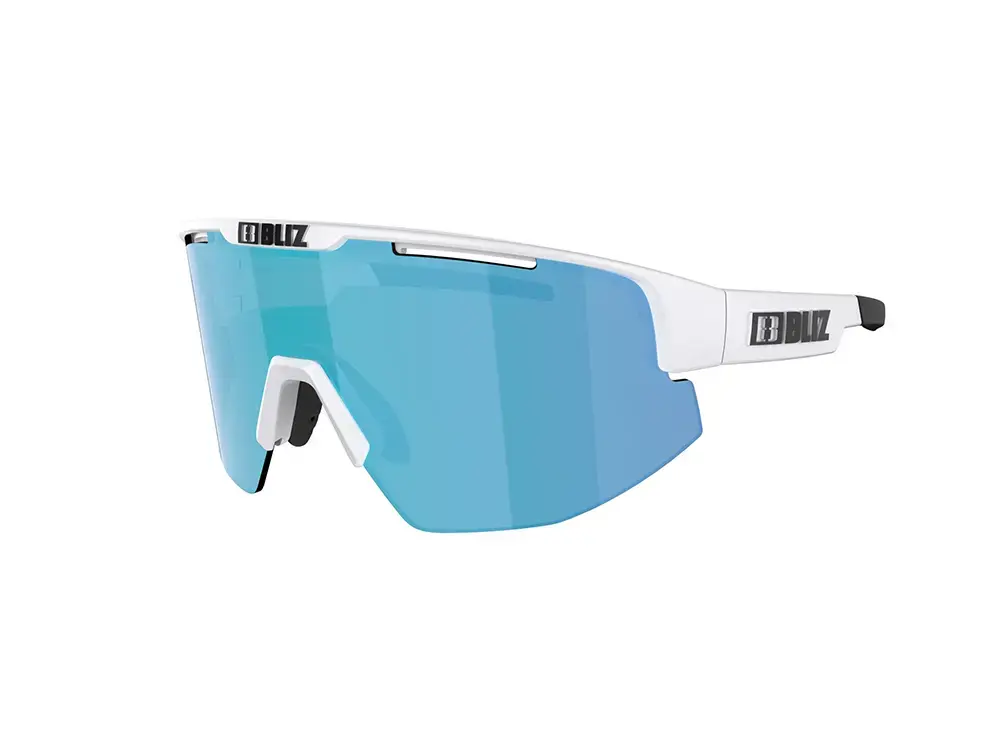 Bliz Matrix Small Sport Zonnebril Mat Wit met Blue Multi Lens